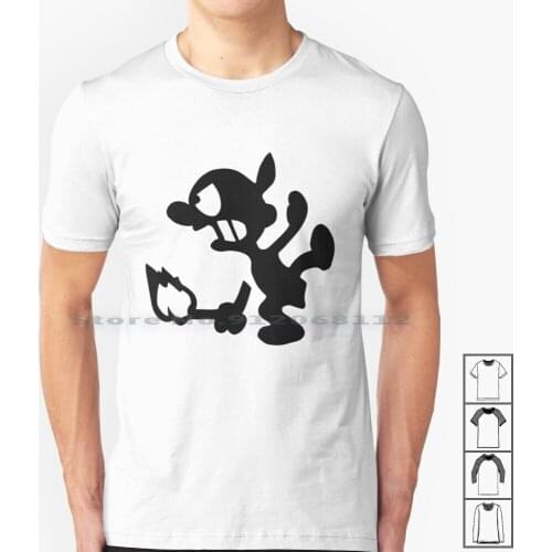 Fire Attack-Mr. Game & Watch T Shirt 100% Cotton Mr Game Watch Ssb Super Smash Bros Ultimate Game And Watch Gameboy Gallery