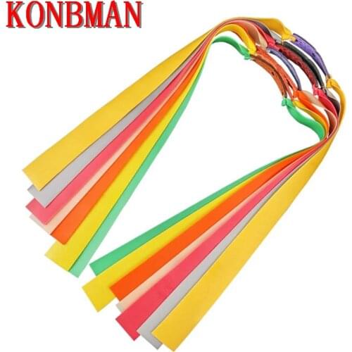 3/6pcs Slingshot Flat Rubber Band Thicknes 0.5-1.2mm Catapult Natural Latex Elastic Resilient Rubber Band Slingshot Accessories