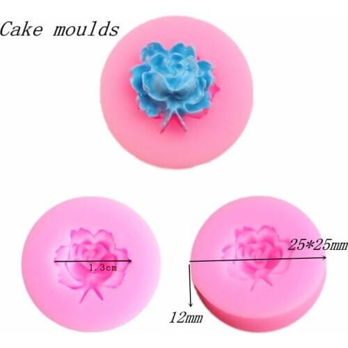 Wholesale Silicone mold K370 Mini Jasmine Flower shape Clay mold Fondant cake mould Free shipping