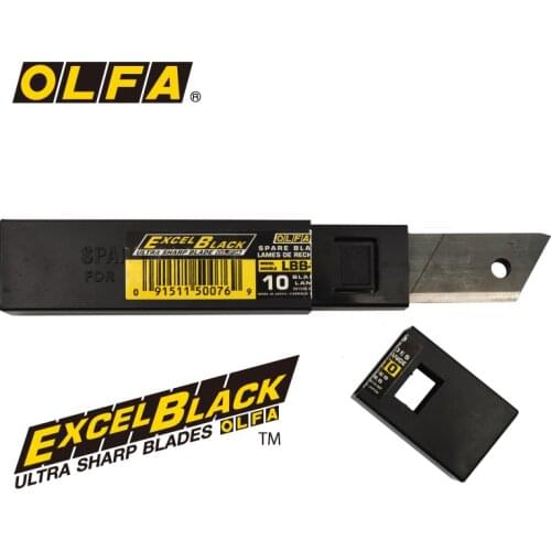 OLFA Europe imported from Japan, LBB-10, 50 pieces of black large 18mm sharp replacement blade