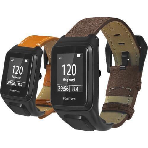 Replacement Genuine Leather Watch Strap For Tomtom Runner 3 Wrist Band For Tomtom Adventurer Smart Bracelet Sport Accessories