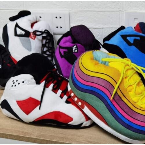 Winter Slippers Women/Men Cute Bread Shoes Women Warm Home Slippers Ladies Home Shoes Big Size 36-44 House Snug Sneakers Woman