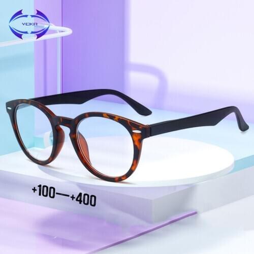 VCKA Women Reading Glasses Magnifier Men Eyewear Polycarbonate Vision Clear Presbyopic Lightweight Diopter +1.0 to +4.0