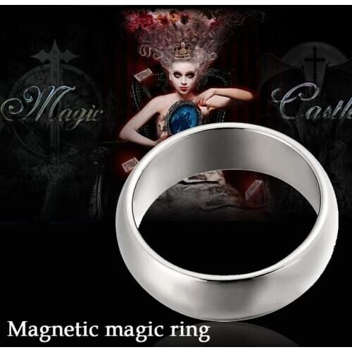 18/19/20/21mm Mini Magnetic Toy Magic Ring Finger Trick Prop Magician Supply