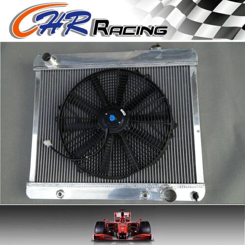 3 Row FOR Chevy Pickup Truck C10/C20/C30 K10/K20 1963-1966 aluminum radiator+FAN