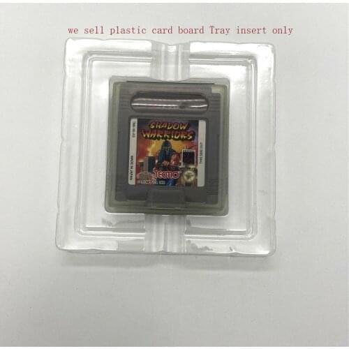 500pcs Clear Plastic Game Card Cartridge Boxes Insert Inner Tray for Gameboy Color for GBC game US EU version