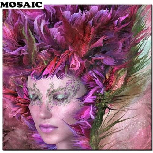 Resin Diamond Painting woman DIY 5D Partial full Drill Cross Stitch Kits Crystal Rhinestone Of Picture Serial Diamond Embroidery