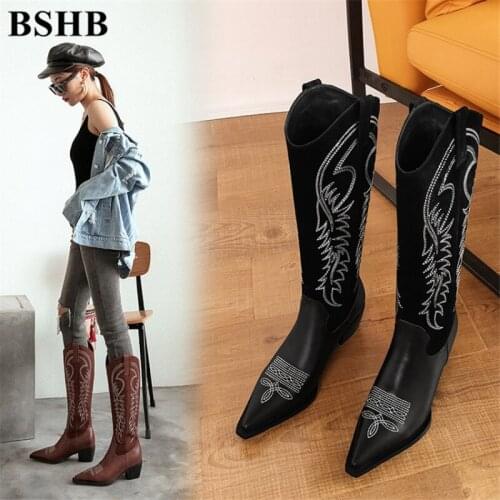 Женские высокие ботинки BSHB China At AliExpress