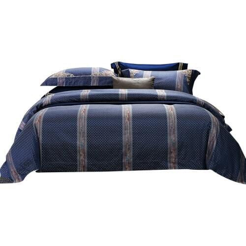 Caiyitang 2020 new 100$ cotton smooth soft bedding set printing bed clothes European concise style bed quilt cover