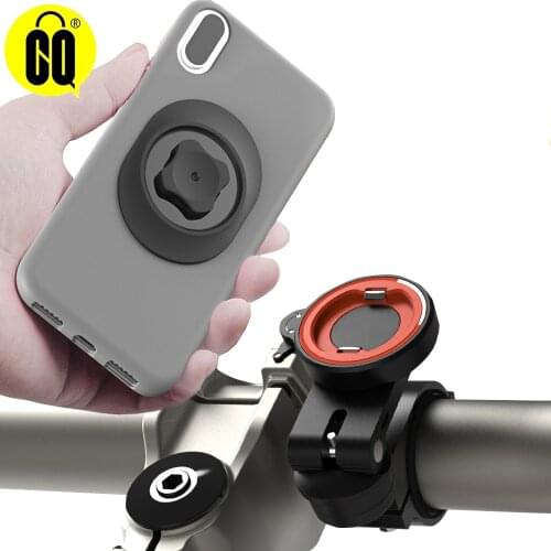 360 degree adjustable Motorcycle Bike Phone Holder Bicycle Moto Handlebar Mount Aluminum Quick Attach Stand Mountain Bike Bracke