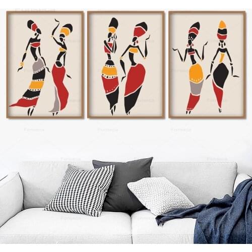 Egyptian Painting Girl Dance Wall Art Canvas Painting Nordic Posters and Prints Wall Pictures for Living Room Home Decoration