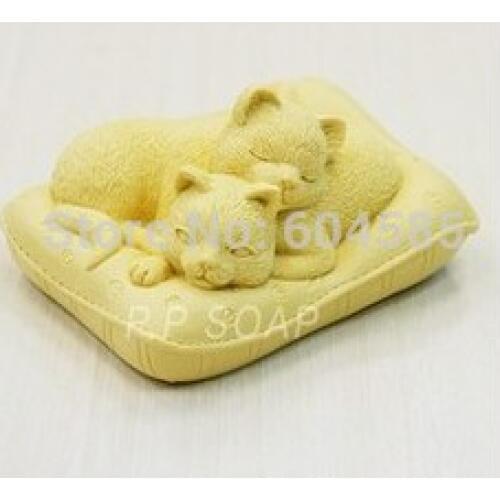 Handmade soap mold/silicone mold/candle die/soap mold/silica gel soap die cat