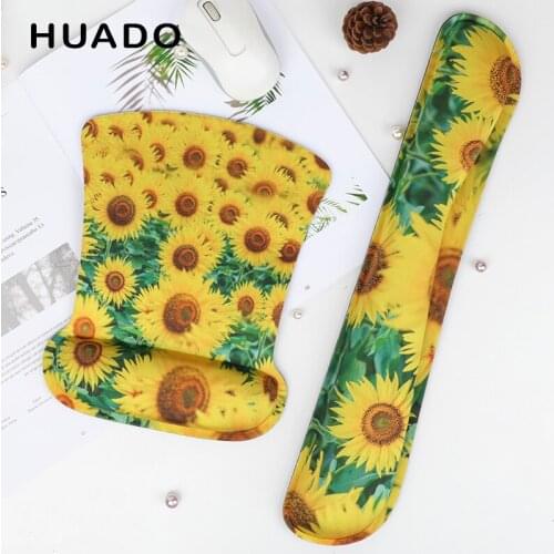 Mouse Pad with Wrist Rest Comfortable Soft Non Slip Rubber Base Keyboard Pad Ergonomic Design for Gamer/Work/Office