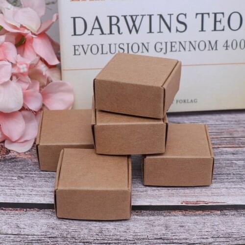 New Arrival 5Pcs Dollhouse Mini Simulation Express Box Kraft Paper Box Model Accessories Toy