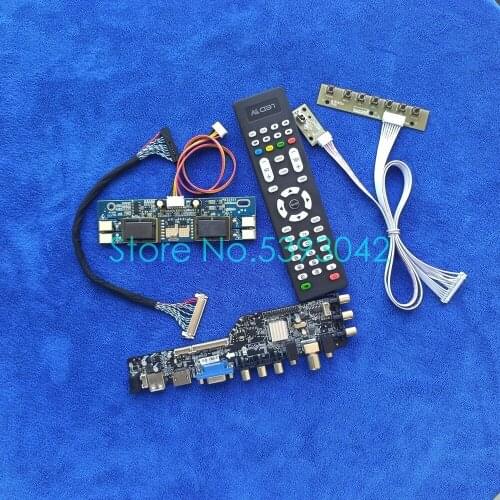 LCD controller board kit 1920*1080 Fit LM215WF1/LM215WF2/LM215WF3 monitor signal digital DVB USB VGA AV 4-CCFL 30 Pin LVDS