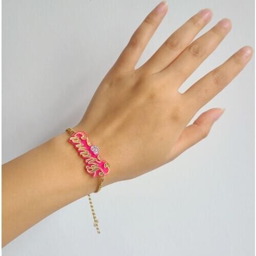 Name Custom Bracelet Fashion Acrylic Jewelry