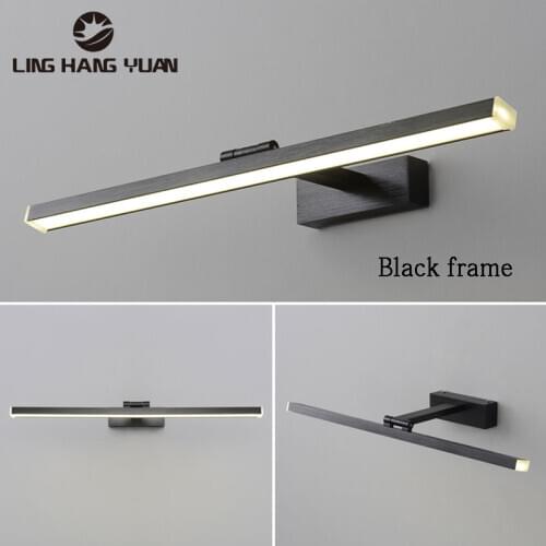 Wall Light Indoor Lighting Bathroom Lamp Sonces Wall Lamp 40 60 80 100 120cm Modern LED Wall Mirror Light Black Sliver Gold Lamp