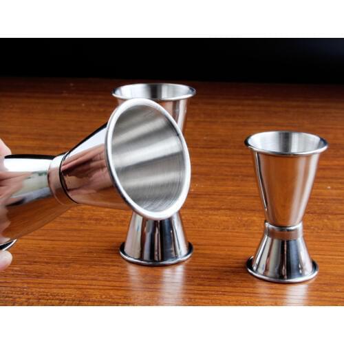 Stainless steel Cocktail Double measuring cup for liquor bars Bistro Jigger Cocktail glass of mixed alcohol measuring