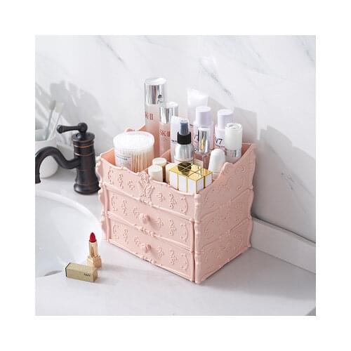 New Cosmetic Storage Box Drawer Type Dressing Table Skin Care Product Shelf Transparent Multi-layer Desktop Storage Box