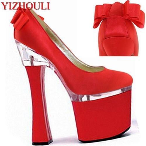 18CM high nightclub shoes Big star with steel tube dancing shoes High with the lacquer that bake/single crystal shoes