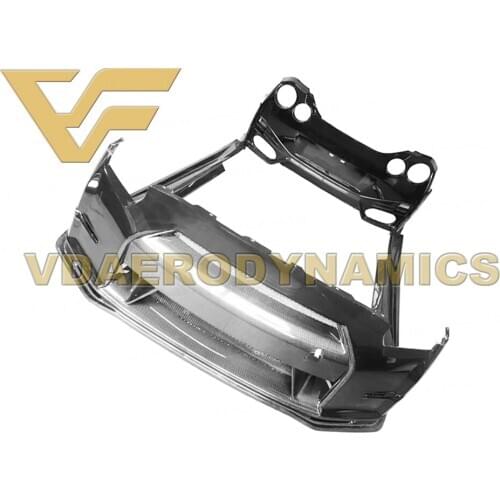 Suitable For 08-16 Nissan GT-R GTR R35 VAD-NM FRP Full Body Kit includes Front Rear Bumper Sides Spoiler - Half Carbon available