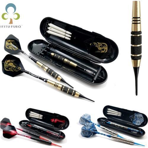 3pcs/set 18g/19g/21g Professional Electronic Soft Tip Darts With Dart Box Dart Flights Black Dart Shaft Free Shipping GYH