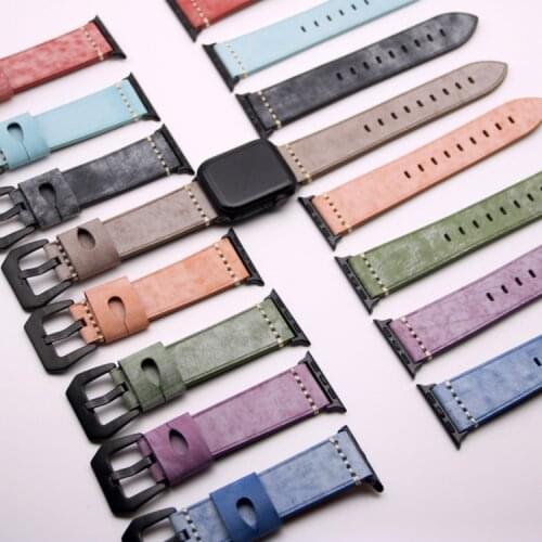 Leather Strap 38mm / 42mm/40mm/44mm Iwatch series 5 4 3 2 Watches Band Fashion Apple Belt Soft Accessories ремешок