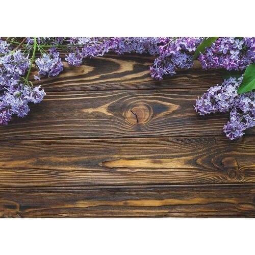 Brown Wooden Board Flowers Photography Backdrops Photocall Vinyl Background for Photo Studio Baby Perfume Cream Photo Shootings