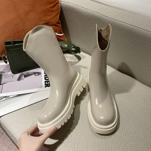 Womens Boots Boots Thick-soled Thick-soled Thick-heeled Boots New Fashion Thick-soled Thick-heeled Boots Knight Boots
