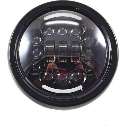 12v LED Aluminum Universal 7 inch DRL High Low Beam Headlight Projector Head Light Lamp For Harley Honda Kawasaki Yamaha Suzuki