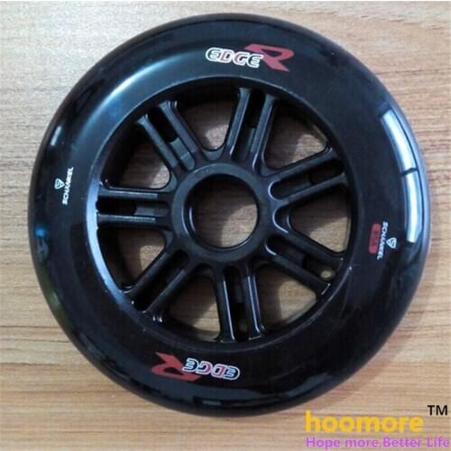 2 Pcs/lot 85A 125mm Black Inline Speed Skates wheel and scooter wheel, good elasticity and grip using 608 bearing