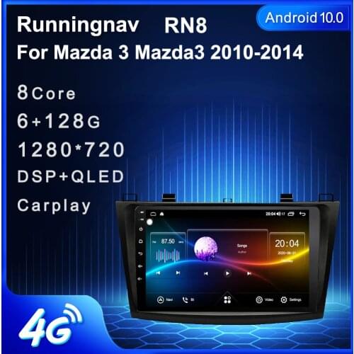 4G LTE Android 10.1 For MAZDA 3 2010 2011 2012 2013 Multimedia Stereo Car DVD Player Navigation GPS Radio