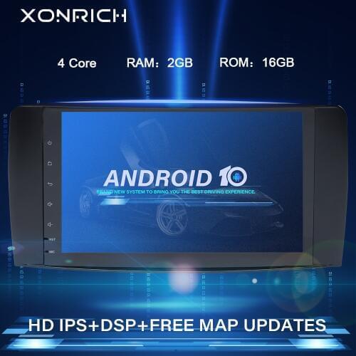 Xonrich Android 10 Car Radio DVD Player for Mercedes Benz R Class W251 R280 R300 R320 R350 R63 2006-2013 GPS navigation Stereo