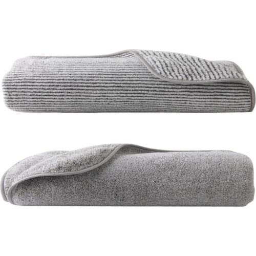Bamboo Charcoal Fiber Bath Towel Microfiber Soft Super Absorbent Quick Drying Shower Washcloths for Gym Home Hotel Office Travel