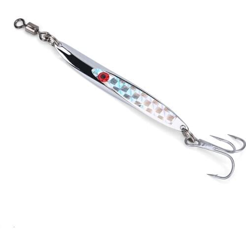Lures Sequins Metal Bass Hard Spoon Bait Jig Lure Artificial Hook Fishing Bait Lure with Hook 21g/28g/56g