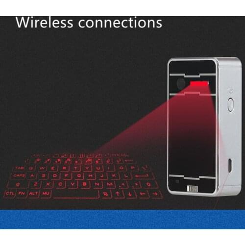 Bluetooth Virtual Laser Keyboard Wireless Projection Mini Keyboard Portable for Computer Phone Pad Laptop with Mouse Function