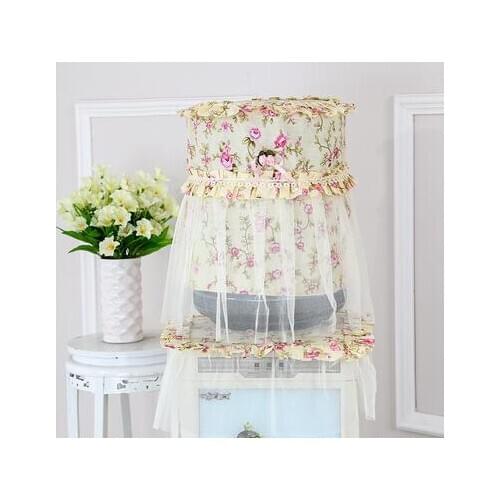 Drinking fountain cover Dust cover fabric lace drinking bucket cover tea art household living room modern bucket cover