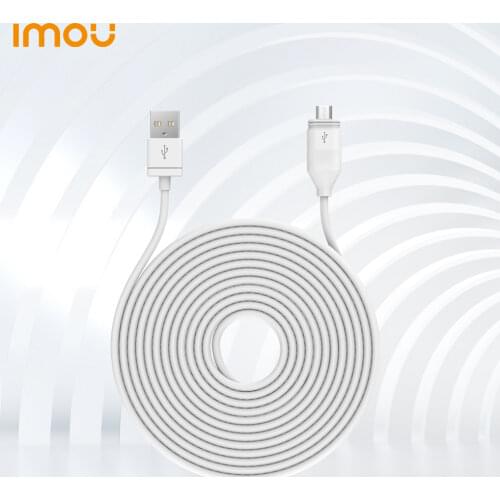 Dahua Imou 2A 3M Micro USB Waterproof Charging Cable For Imou IP WiFi Security Camera Cell Pro Accessories