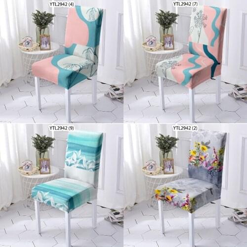 Geometric striped flowers Gamer chair office chairs Chair cover Computer chair chair dining chairs chair cover wedding Armchair