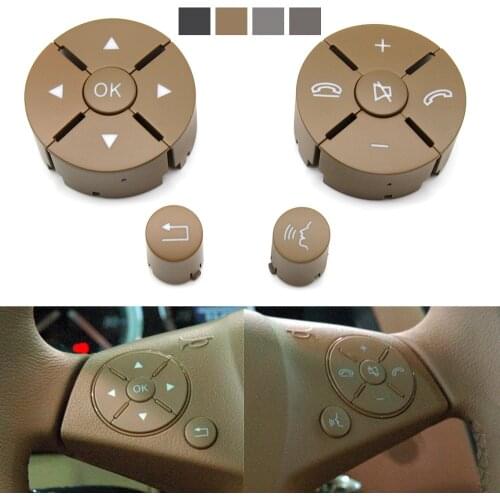 Car Steering Wheel Buttons Switch Cover Trim Repair Kit For Mercedes Benz 204 C Class GLK X204 E Class W212