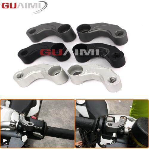 For BMW F650GS F700GS F800GS F800R HP2 Megamoto K1200R K1300R S1000XR S1000R Mirrors Relocation Extension Adapter Kit