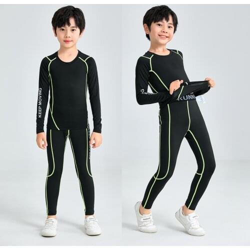 Childrens T-Shirt Leggings Set, Fitness Clothing for Gymnastics, Tracksuit for Children, Thermal Underwear , Tracksuit Girls