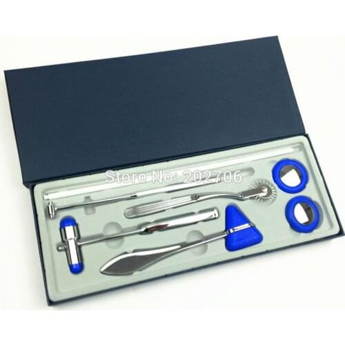 Multifunctional Percussor Diagnostic Reflex Percussion Hammer Set Medical Neurological Massage Hammer Kit Health Care 5Pcs