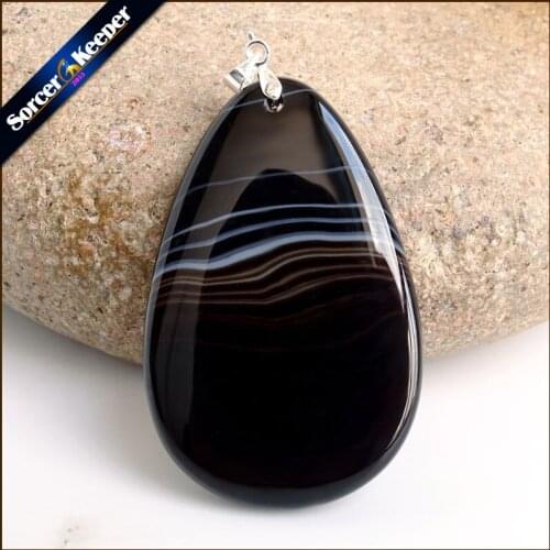 Fashion Women Man Necklace Pendant Big Natural Botswana Agates Stone Pendant Slide Healing Crystals for Jewelry Making US891