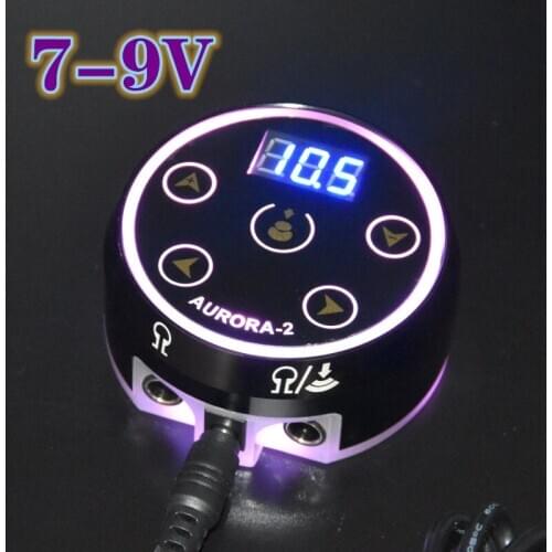2020 New Professional Aurora-I LCD Digtal Tattoo Power Supply With Aurora-II Black Sliver Color Avaiable For Tattoo Machine