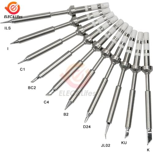 2021New TS100 Soldering Iron tips Lead Free Replacement Various Models of Tip Electric Soldering Iron Tip KU I D24 BC2 BC3 C1 C4