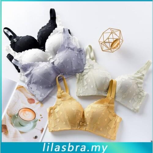 New Products Sweet Lovely Lace Underwear WomenS Seemless Push Up No Steel Ring Sexy Comfortable Upper Bra