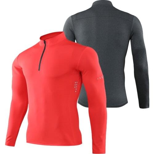 The New Mens Long Sleeve Compression Shirt Quick Dry Run T Shirt Race Fitness Casual Sportswear Gym Workout Training Tights