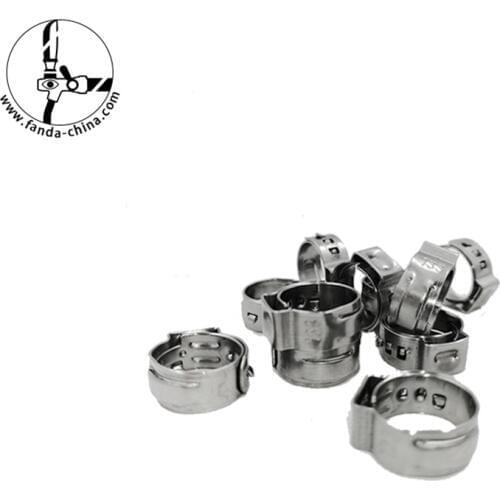 Single Ear Pipe Clamp High Quality 304 Stainless Steel 304 Single Ear Hose Clamps Assortment Kit Single Pipe Accessory FD-KG