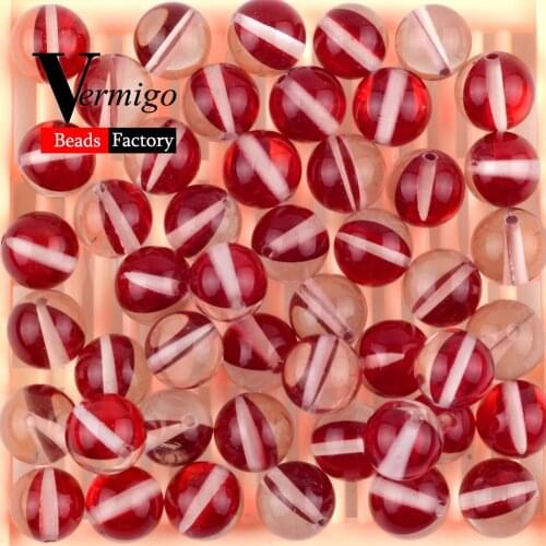 Wholesale Smooth Dark Red Moonstone Austrian Crystal Beads Natural Stones Round Spacer Beads For Jewelry Making Diy Bracelet